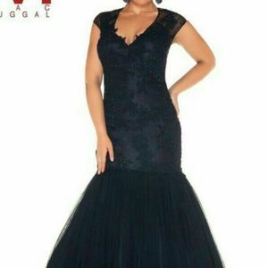 Mac Duggal Black Mermaid Prom Dress
